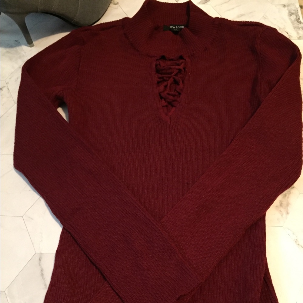 Turtleneck sweater dress